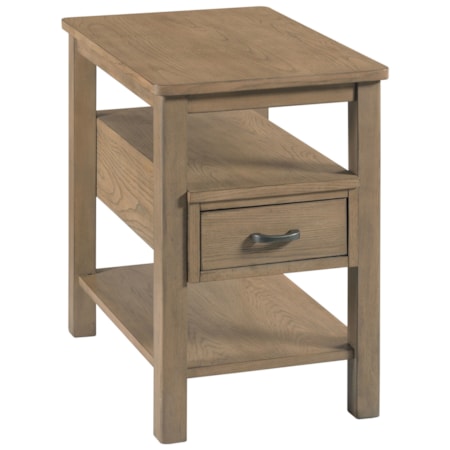 Rectangular Chairside Table with USB Ports