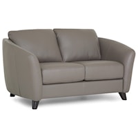 Alula Contemporary Loveseat with Curved Arms
