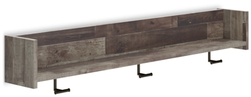 Wall Mounted Coat Rack With Shelf