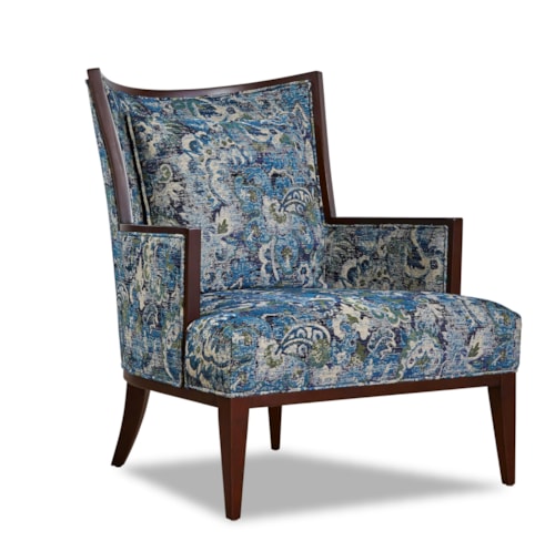 Transitional Chair with Exposed Wood