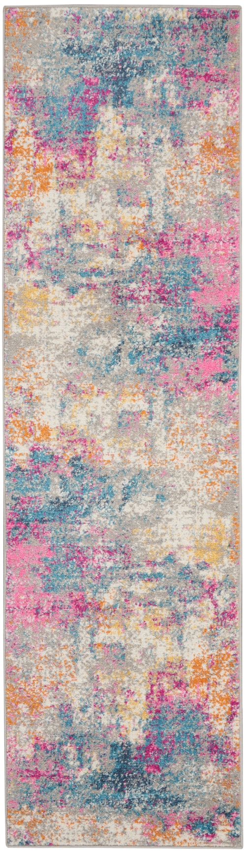 1'10" x 6' Ivory/Multi Runner Rug