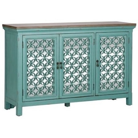 Transitional Accent Chest with 3 Doors