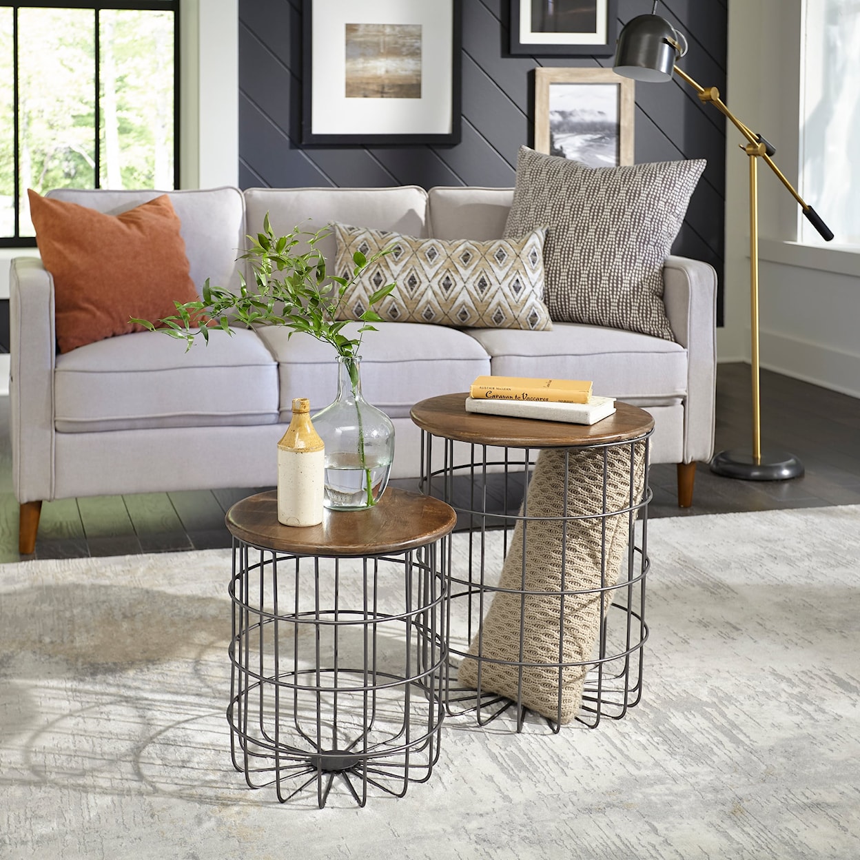 Liberty Furniture Costello Nesting Caged Accent Tables