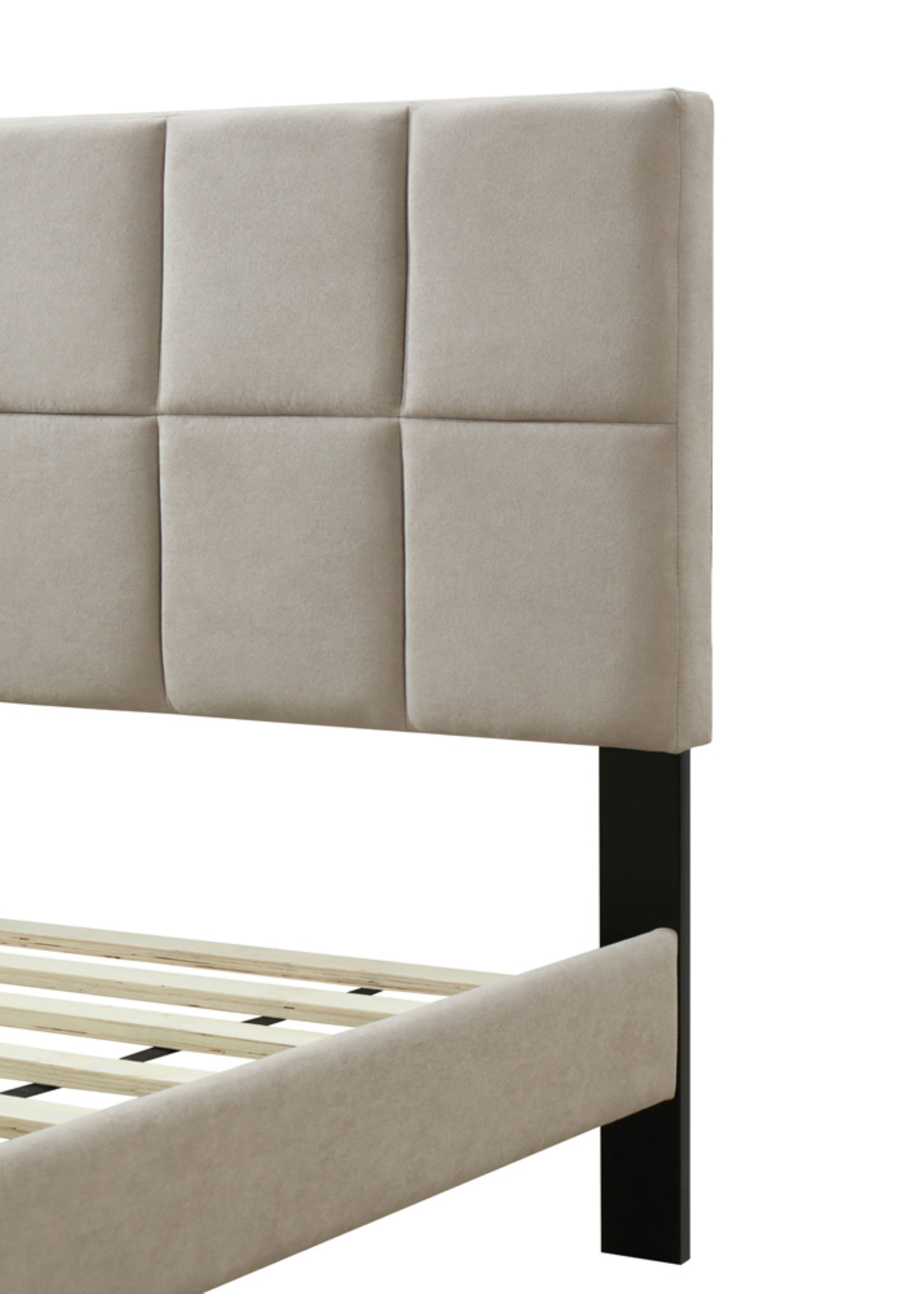 Upholstered Twin Bed-in-a-Box