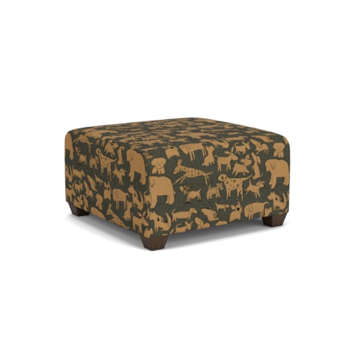 Contemporary Square Cocktail Ottoman