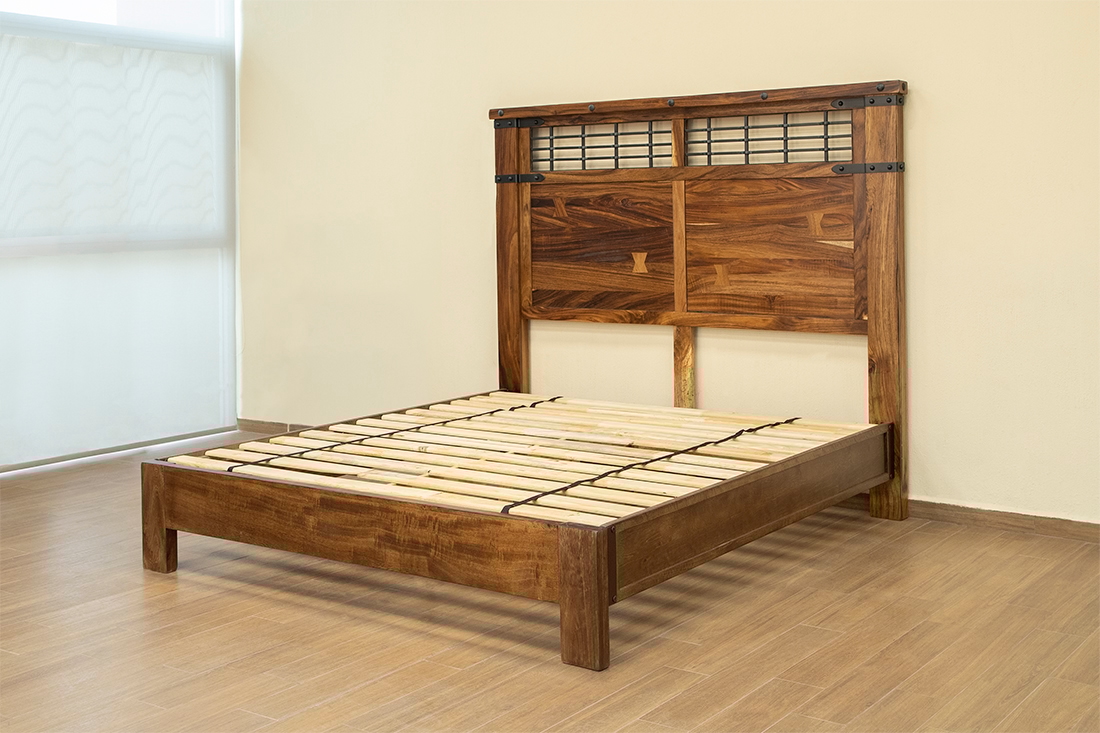 International Furniture Direct Parota Queen Platform Bed