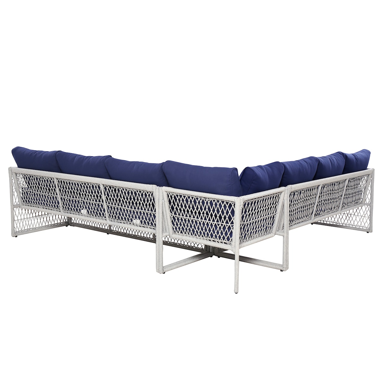 Accentrics Home Outdoor Outdoor Sectional with Table