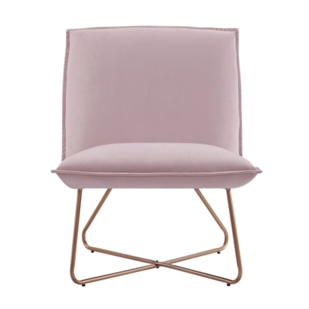 Velvet Upholstered Accent Chair