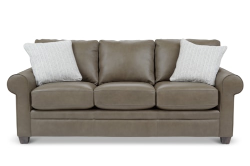 Transitional Sleep Sofa with Queen Mattress