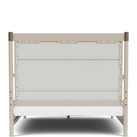 King Panel Bed with Footboard Storage