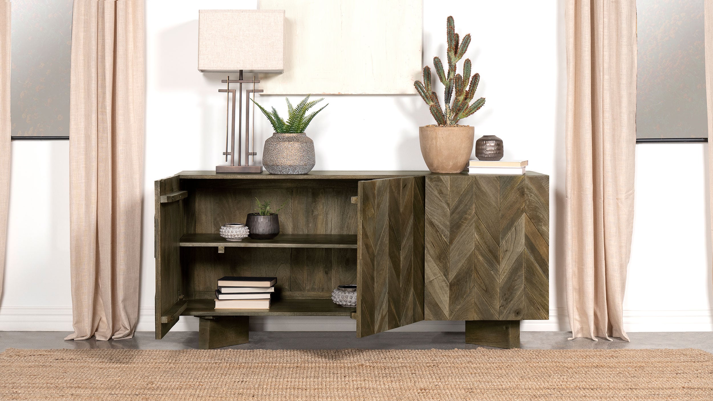 Tyler 3-door Sideboard Buffet Cabinet