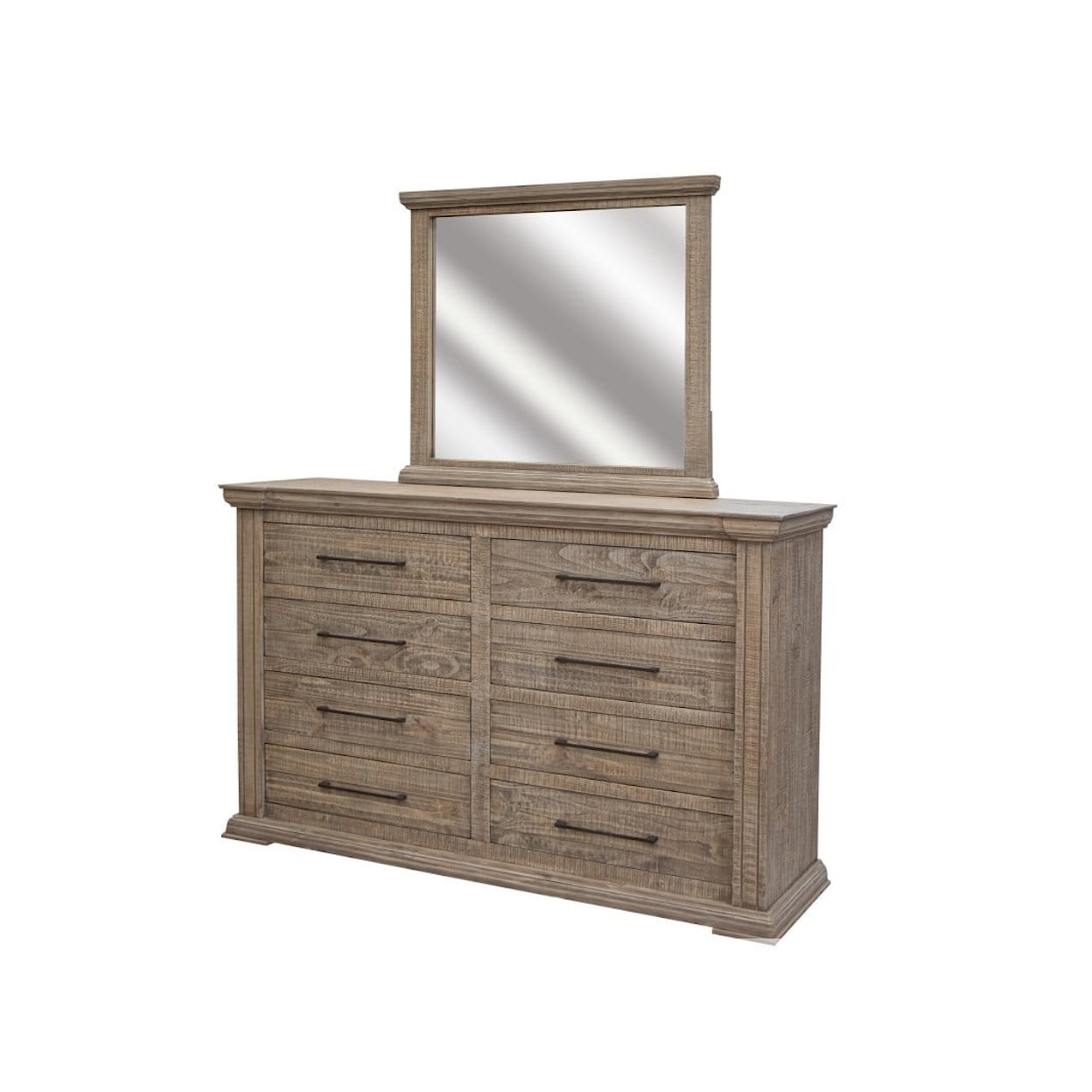 International Furniture Direct Tower Dresser with Mirror