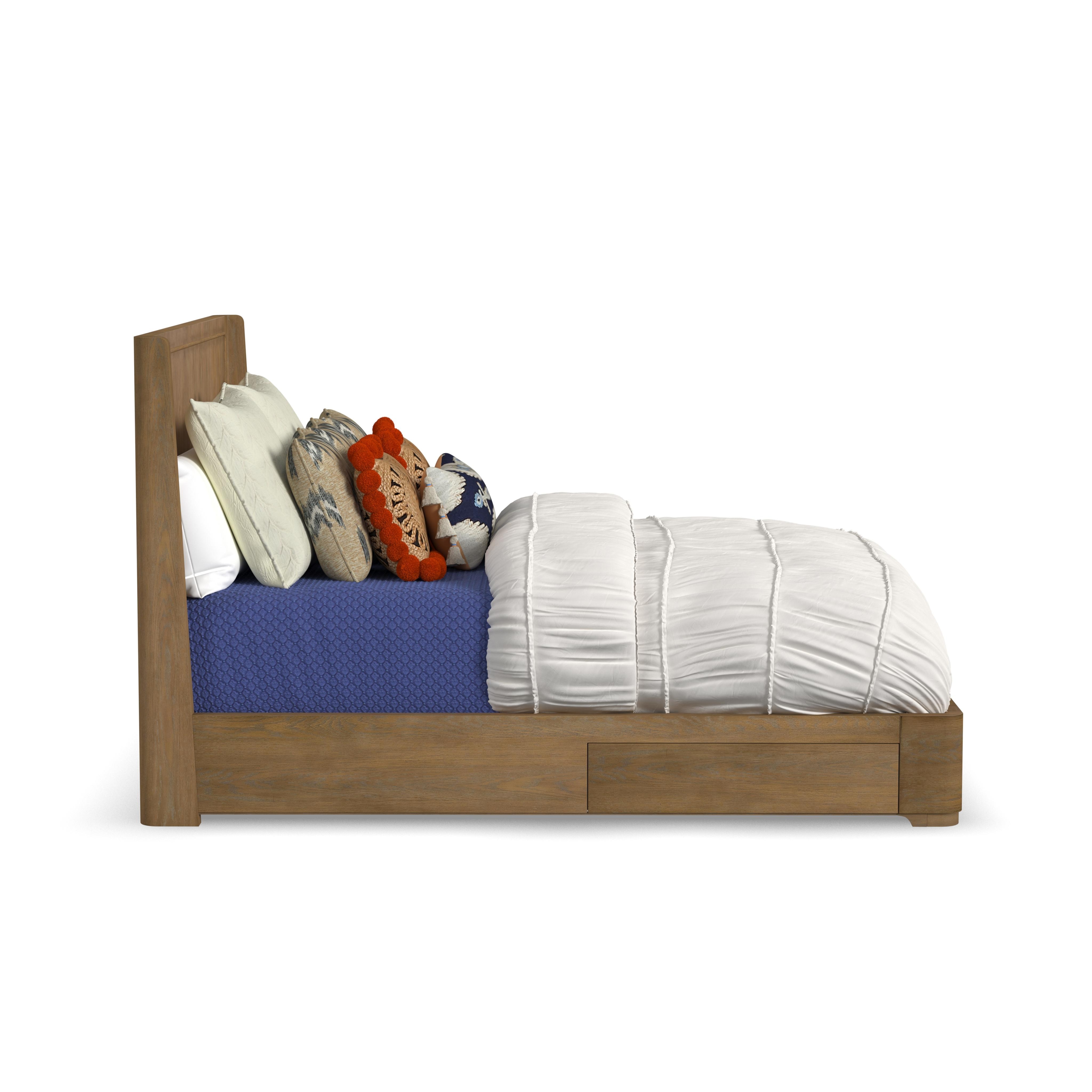 Flexsteel Statements Normandy King Panel Storage Bed