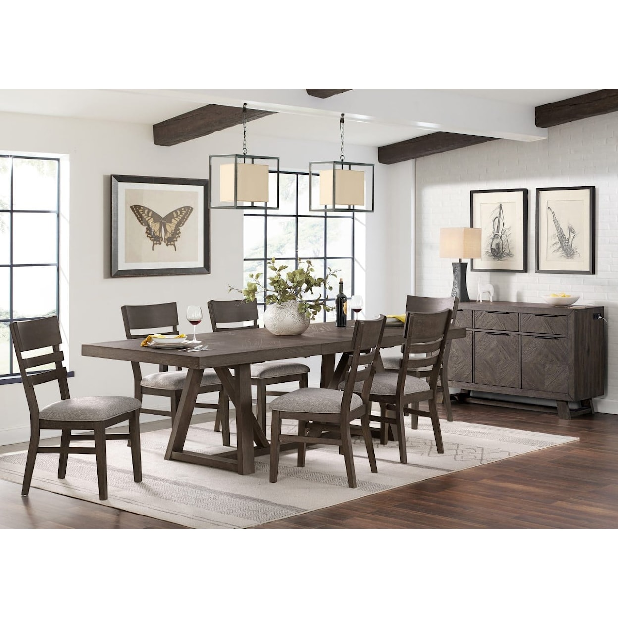 Intercon Hearst Trestle Dining Table