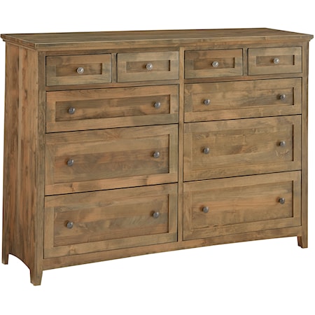 Casual 10-Drawer Dresser