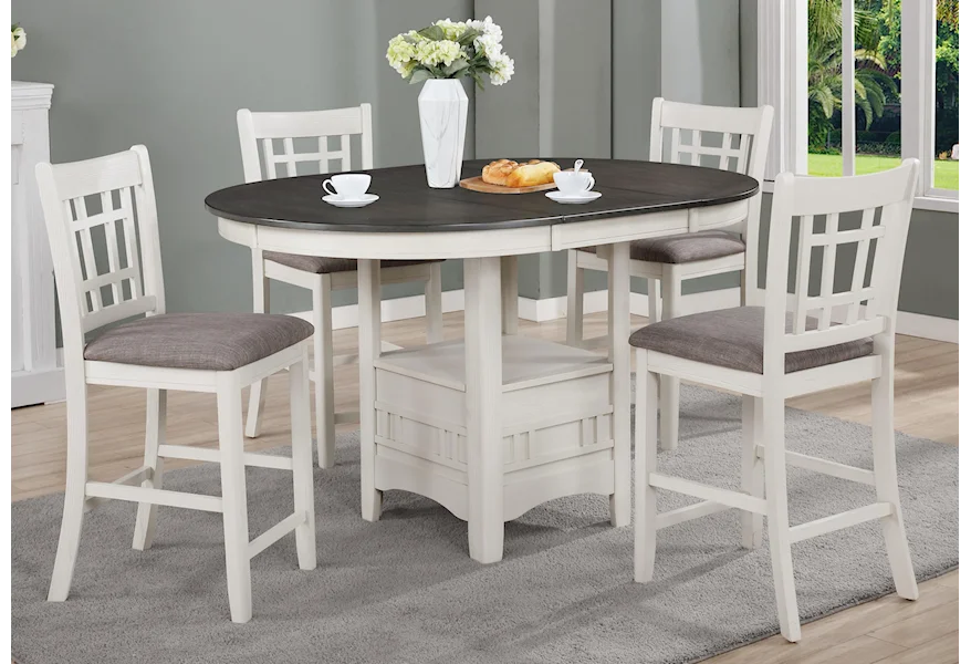 Hartwell Counter Height Dining Set by Crown Mark at Royal Furniture