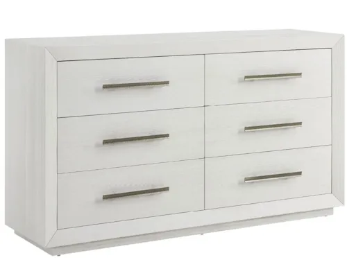 Coastal 6-Drawer Dresser with Jewelry Trays