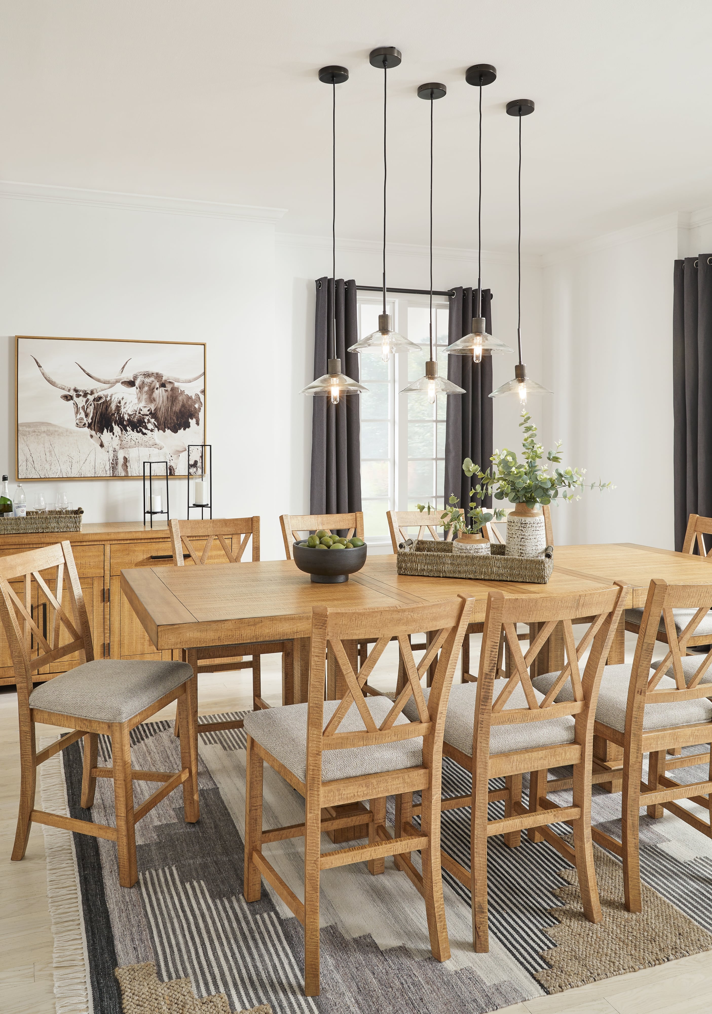 Signature Design by Ashley Havonplane Rect Counter Ext Table