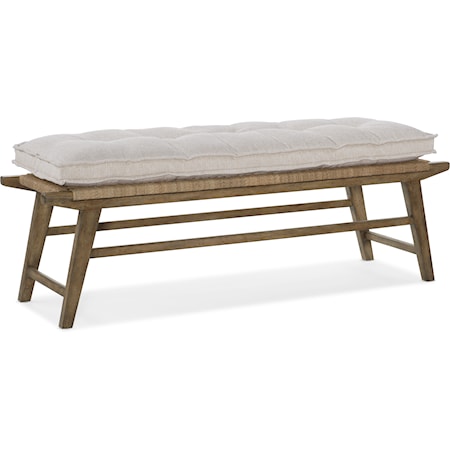 Coastal Bed Bench with Cushion 