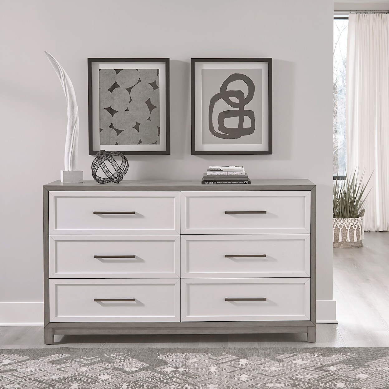 Liberty Furniture Palmetto Heights 6-Drawer Dresser