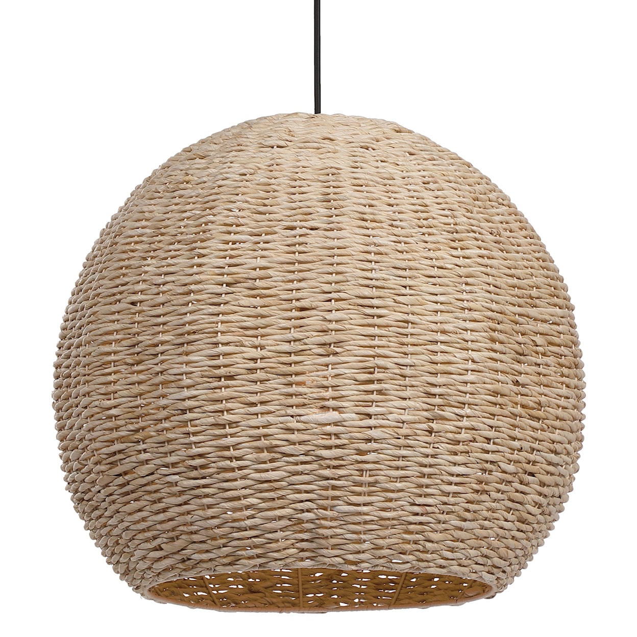 Uttermost Lighting Fixtures - Pendant Lights Seagrass 1 Light Dome Pendant