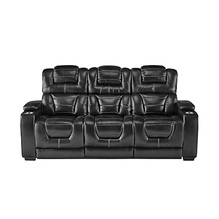 Power Headrest Recline Sofa