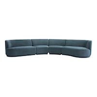 Contemporary Yoon Eclipse Modular Sectional Chaise Right