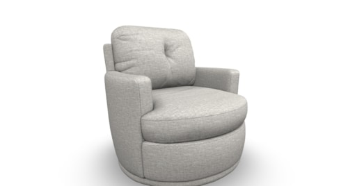 Swivel Chair with Plush Tufted Back