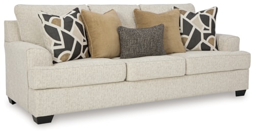 Contemporary Sofa with Accent Pillows