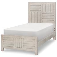 Rustic Casual Twin Panel Bed