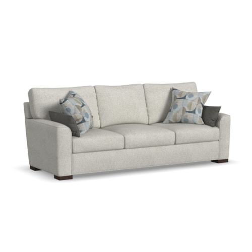 Contemporary Sofa with Reversible Seat Cushions