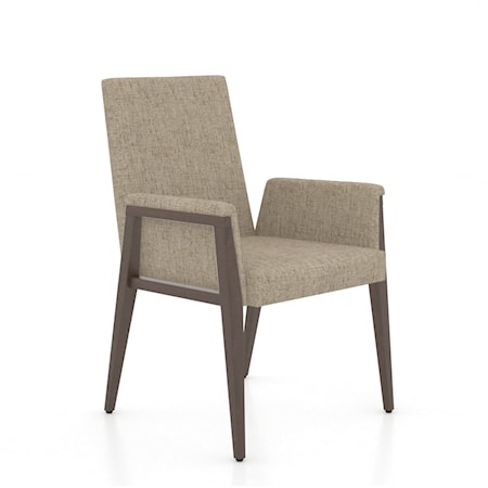 Contemporary Customizable Upholstered Chair with Minimalist Features