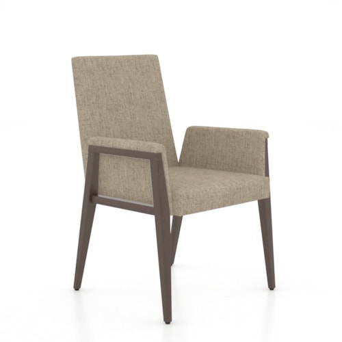 Contemporary Customizable Upholstered Chair with Minimalist Features
