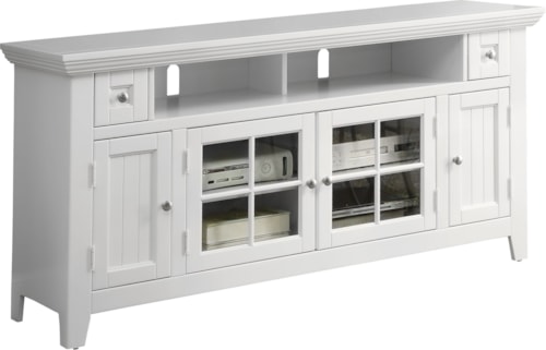 Coastal 62" TV Console with Cord Management