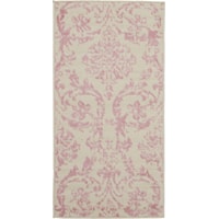2' x 4' Ivory/Pink Rectangle Rug