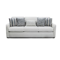 Transitional Sofa with Slope Arms