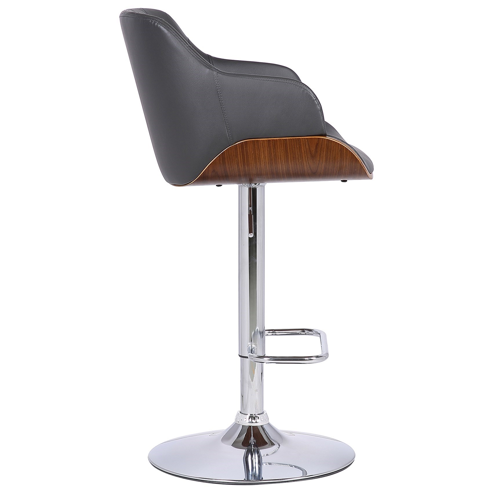 Armen Living Toby Upholstered Adjustable Bar Stool