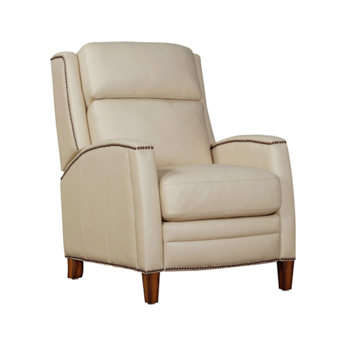 Transitional High Leg Power Recliner with Power Headrest