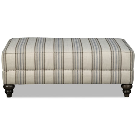 Custom Large Rectangular Cocktail Ottoman
