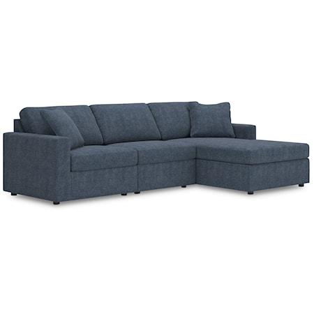 3-Piece Sectional With Chaise