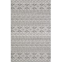 6'7" x 9'4" Grey Rectangle Rug