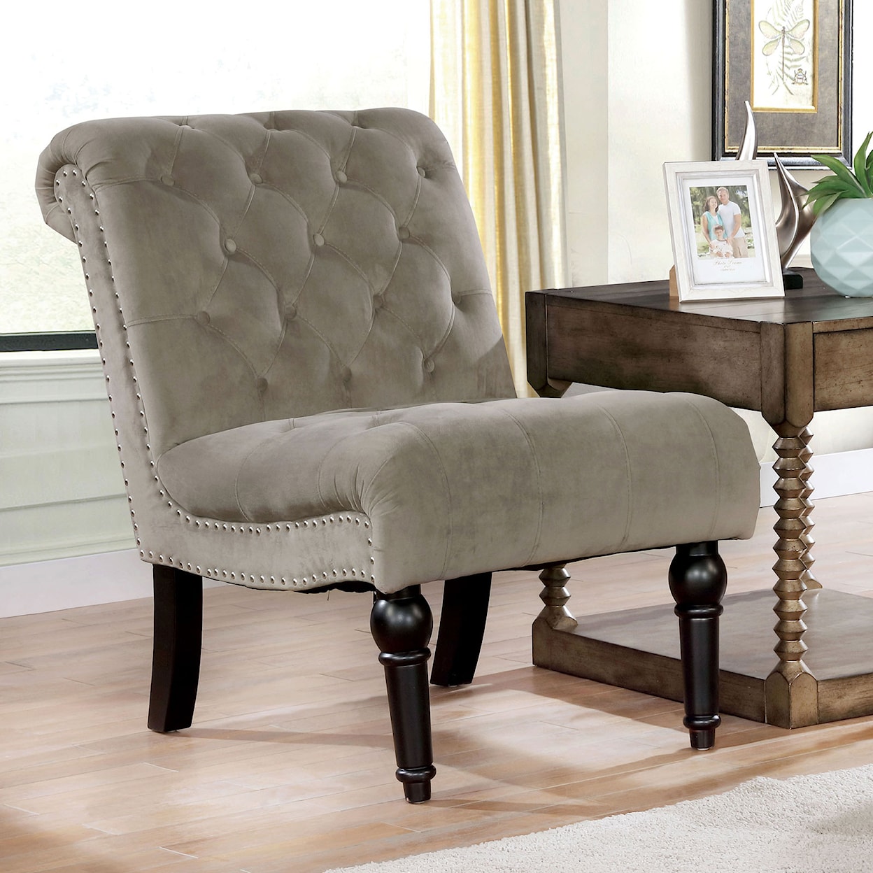 Furniture of America - FOA Louella Armless Chair