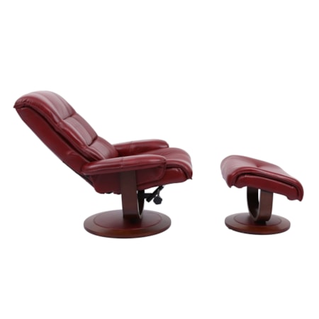 Swivel Chair and Ottoman