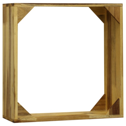 Wooden Wall Hanging Framed Shelf