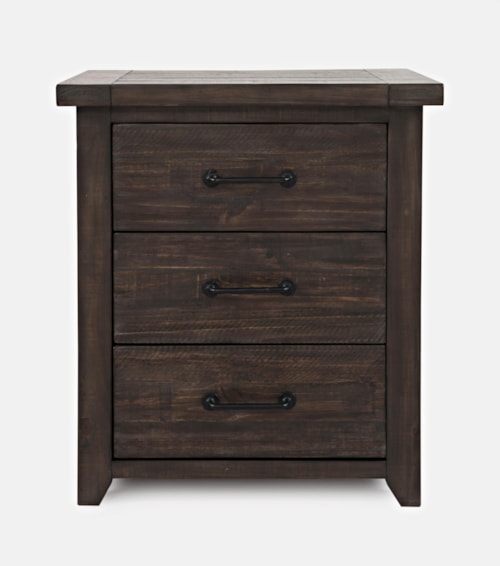 Madison County Rustic Power Nightstand