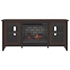 Signature Design by Ashley Camiburg Large TV Stand w/ Fireplace Insert