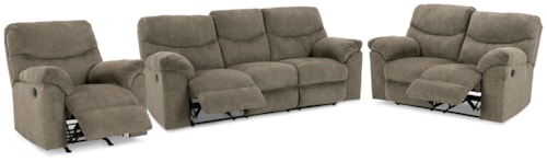 Reclining Sofa, Loveseat And Recliner
