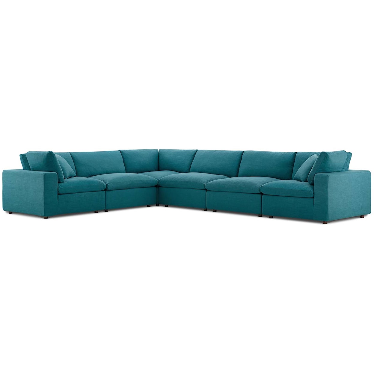 Modway Commix 6 Piece Sectional Sofa Set