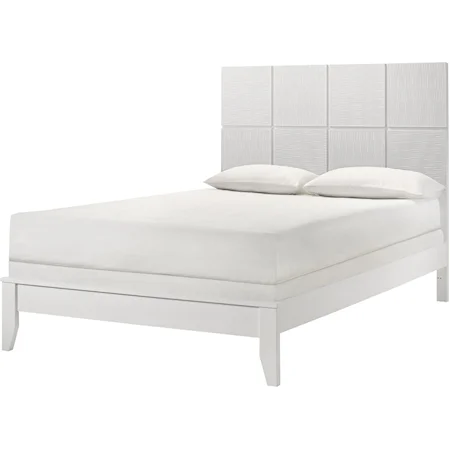 Queen Panel Bed - White