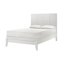 Denker Contemporary Queen Panel Bed - White